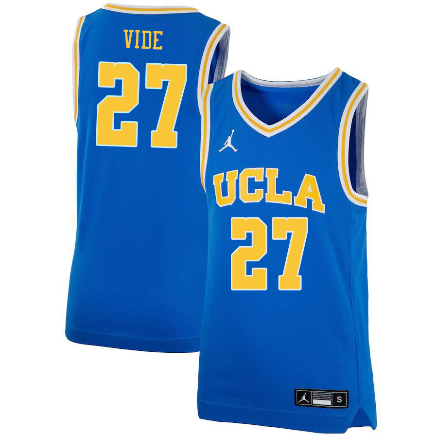 Men #27 Jan Vide UCLA Bruins College Basketball Jerseys Stitched Sale-Blue - Click Image to Close